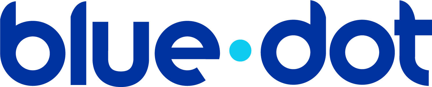 blue dot logo